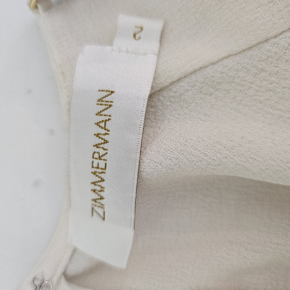 Zimmermann Cream Crepe Blouse - Picture 5 of 8